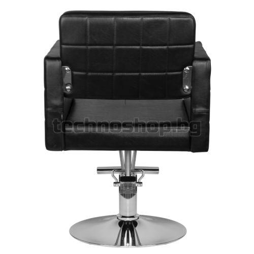 Фризьорски стол - черен Hair System HS33 